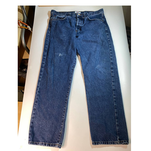 Vintage Levis Made in USA Straight Leg Button Fly Jeans Men's Size 36x30 - Picture 3 of 8